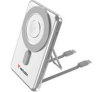 Verbatim – Banque d'alimentation Charge 'n' Go – 5000 mAh, charge magnétique 20W, 2 câbles, Argent