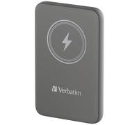 Verbatim Banque d'alimentation Charge 'n' Go 10000 mAh sans fil magnétique 20W Li-pol Gris