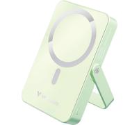Charge 'n' Go - Banque d'alimentation sans fil - magnétique, avec support - Li-pol - 10000 mAh - 20 Watt - 3 A - PD (24 pin USB-C) - vert
