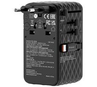 Adaptateur universel de voyage Verbatim Charge'n'Travel 70W (Noir)