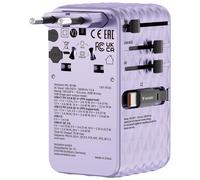 Verbatim Charge 'n' Travel - Adaptateur secteur - GaN III, universel - 70 Watt - 10 A - Power Delivery 3.0 + PPS, QC 4.0, Power Delivery 3.1, QC 4.0+ - 4 connecteurs de sortie (USB-C, USB) - violet Vi