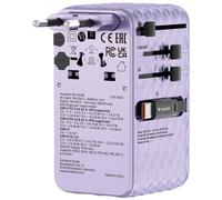 Verbatim Charge 'n' Travel - Adaptateur secteur - GaN III, universel - 70 Watt - 10 A - Power Delivery 3.0 + PPS, QC 4.0, Power Delivery 3.1, QC 4.0+ - 4 connecteurs de sortie (USB-C, USB) - violet Vi