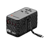 Charge 'n' Travel - Adaptateur secteur - GaN III, universel - 85 Watt - 10 A - Power Delivery 3.0 + PPS, QC 4.0, Power Delivery 3.1, QC 4.0+ - 4