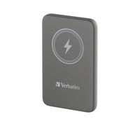 Verbatim Charge'n'Go 10000mAh LiPo Gris : Charge rapide Quick Charge 3.0 & sans fil 15W, USB-C 20W Power Delivery, Compatible MagSafe