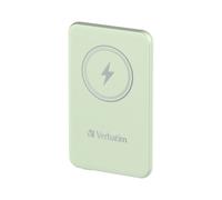 Verbatim Charge'n'Go 32241 : Batterie LiPo 5000mAh, Recharge sans Fil 15W, Quick Charge 3.0, USB-C 20W, Compatible MagSafe, Vert
