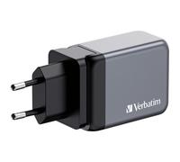 VERBATIM Chargeur secteur GNC 1x port USB-A + 2x ports USB-C 65W (Noir)