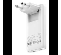 Verbatim Chargeur USB-C 65W Blanc - 2 Ports USB-C Power Delivery 3.0, PPS, GaN, 5-20V, 3.25A Max, Secteur 100-240V - Ref 32355