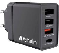 VERBATIM 49700 - Chargeur USB CHR-30EU1, 30 W, 5 - 12 V, GAN, noir