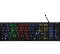 Surefire Gaming KingPin X2 filaire, USB Clavier de gaming éclairé, touches multimédia français,