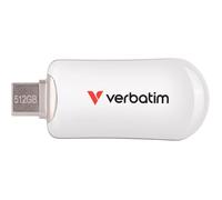 Verbatim Clé USB-C Plectra W129015927 USB 3.2 Gen 1 512 Go Blanche