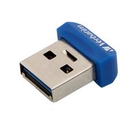 Verbatim Clé USB 2.0 NANO Store 'n' Stay 16Go Bleu - Interface USB Type-A - Format Casquette - Poids 3g - Référence 98709