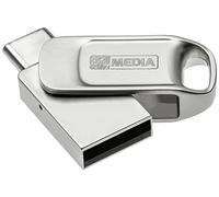 Verbatim Clé USB 2.0 OTG 32 Go Type A-C My Dual Argent