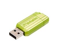 Verbatim USB DRIVE 2.0 PINSTRIPE Clé USB 32 GB Eucalyptus, vert 49958 USB 2.0