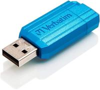 Verbatim USB DRIVE 2.0 PINSTRIPE Clé USB 64 GB bleu 49961 USB 2.0