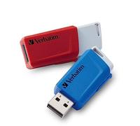 Verbatim Clés USB Store 'n' Click 2 x 32 Go Rouge / Bleu