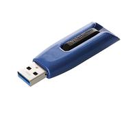 VERBATIM clé USB Store 'n' Go V3 MAX I USB 3.2 Gen 1 I 64 Go I avec mécanisme coulissant I Interface SuperSpeed I Stockage externe pour ordinateurs portables, etc. I Bleu / Noir