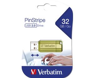 Verbatim Clé USBPinStripe 32 Go - vert eucalyptus