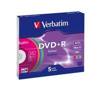 Verbatim Colours - 5 x DVD+R - 4.7 Go 16x