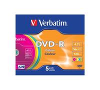 Verbatim Colours - 5 x DVD-R - 4.7 Go 16x