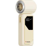 Verbatim Cool 'n' Go AirJet - Mini-ventilateur portable USB-C avec affichage LED & 4 vitesses blanc/argenté