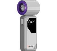 Verbatim Cool 'n' Go AirJet - Mini-ventilateur portable USB-C avec affichage LED & 4 vitesses Gris/Violet