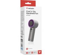 Verbatim "Cool ''n'' Go Ice Touch Gris, Violet Ventilateur portable"