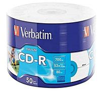 Verbatim 50x CD-R 700 Mo 52x 50 pièce(s)
