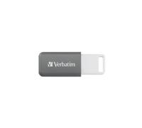 Verbatim DataBar 128 Go USB 2.0 Type-A Gris - Slide, compatible Windows/macOS X 10.1+, 55x9.5x20.4mm, 9.1g, Réf. 49456