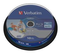 Verbatim DataLife - 10 x BD-R - 25 Go 6x - surface imprimable par jet d'encre - spindle