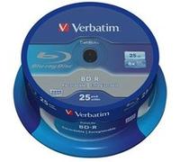 VERBATIM 43837 - BD-R SL Datalife, 25 Go, 6x, pack de 25
