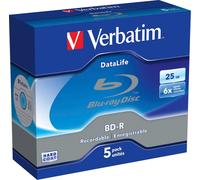 Verbatim DataLife - 5 x BD-R - 25 GB 6x - Jewel Case (Schachtel)