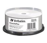 Verbatim DataLifePlus - 25 x BD-R - 50 Go 6x - blanc - surface imprimable thermique large - spindle G