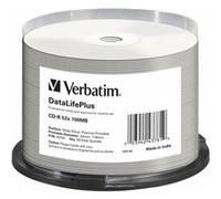 Verbatim DataLifePlus - 50 x CD-R - 700 Mo 52x - argent - surface imprimable thermique large - spindle G