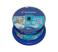 Verbatim DataLifePlus - 50 x CD-R - 700 Mo 52x - surface imprimable large - spindle