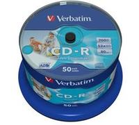 Verbatim DataLifePlus - 50 x CD-R - 700 Mo 52x - surface imprimable large - spindle G