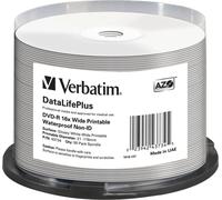 Verbatim DataLifePlus - 50 x DVD-R - 4.7 Go 16x - surface imprimable par jet d'encre, surface imprimable large - broche
