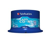 Verbatim DataLifePlus CD-R x 50 700 Mo | Technologie Crystal avec vitesse de gravure 52x, sauvegarde fiable des données, pour la musique, les photos et les vidéos