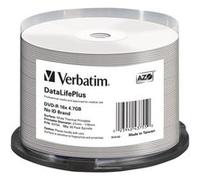 Verbatim DVD-R 43755 DataLifePlus 4,7 Go 16x imprimable thermiquement – lot de 50