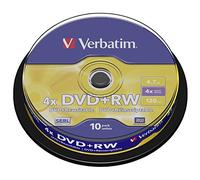 Verbatim DVD+RW Matt Silver 4,7 Go 10 pièce(s)
