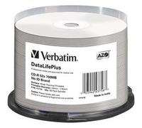 VERBATIM 43756 - CD-R 700 Mo, 52x, imprimable thermiquement, lot de 50