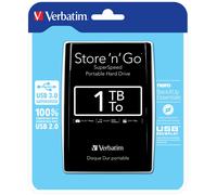 Verbatim Disque dur portable USB Store 'n' Go 3.0, 1 To, noir