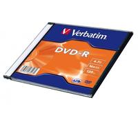 Verbatim DVD-R 16X Single wrap SC 4,7 Go Matt silver Slim Case (1)