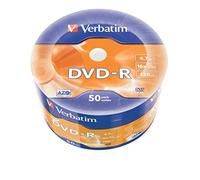 Verbatim DVD-R 43825 4,7 Go 16x 50er Wrap Spindle Argent