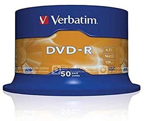 VERBATIM DVD-R AZO 4.7Gb 16X Matt Silver Surface Cake 50