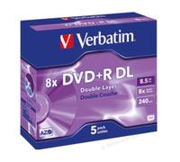 Verbatim DVD+R Double Couche 8x 8.5GB Box (Pack 5 Unités)