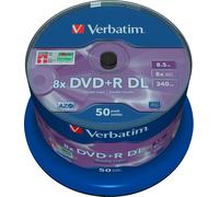 Verbatim DVD+R Double couche 8x Argent mat 50pk Spindle, Spindle