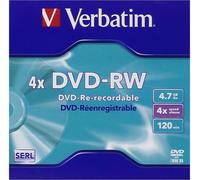 Verbatim DVD-RW Matt Silver 4x 4,7 GB 1 pièce(s)