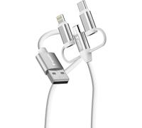 Verbatim Essentials Câble 3 en 1 USB-A vers USB-C Micro & Lightning 18 W, QC 3.0, câble de charge et de données pour iPhone 17 16, Samsung Galaxy S25, Google Pixel 9, iPad, MacBook Air, câble de