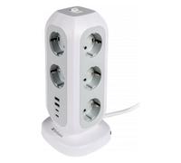 Multiprise Tour Verbatim 11 prises + 4 Ports USB-C/A 2m (Noir)