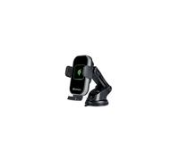 Verbatim FWC-02 Support Actif Voiture pour Mobile/Smartphone avec Charge Rapide Quick Charge 3.0, Charge sans Fil, Port USB, 6-9cm, Noir